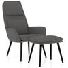 vidaXL Relaxsessel mit Hocker Hellgrau Stoff
