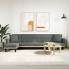 vidaXL Schlafsofa in L-Form Dunkelgrau 275x140x70 cm Stoff