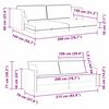 vidaXL Boden-Sofa-Bett Dunkelgrau 213 x 70 x 77 cm Samt