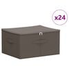 vidaXL Aufbewahrungsbox 24 pcs Grau 50 x 30 x 25 cm Vliesstoff