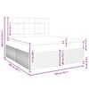 vidaXL Boxspringbett mit Matratze Dunkelgr&uuml;n 200x200 cm Samt