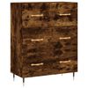 vidaXL Highboard Räuchereiche 69,5x34x180 cm Holzwerkstoff