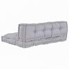 vidaXL Pallet Sofa Kissen 2 pcs Grau 120 x 80 x 38 cm Stoff