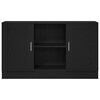 vidaXL Sideboard Schwarz Eichen-Optik 120 x 30,5 x 70 cm Holzwerkstoff
