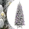 vidaXL K&uuml;nstlicher Weihnachtsbaum mit 300 LEDs mit St&auml;nder Wei&szlig; 210 cm