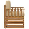 vidaXL Outdoor-Sofagarnitur mit Kissen Natur 71 x 63 x 73 cm