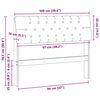 vidaXL Gepolstertes Kopfteil Taupe 100 cm Massives Kiefernholz