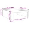 vidaXL Couchtisch Betongrau 100x100x35 cm Holzwerkstoff