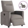 vidaXL Relaxsessel Elektrisch Taupe Stoff