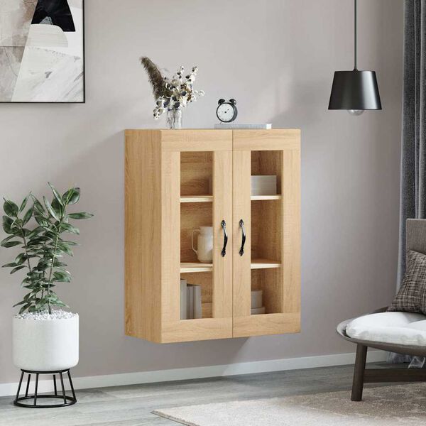 vidaXL Wandschrank Sonoma-Eiche 69,5x34x90 cm Holzwerkstoff