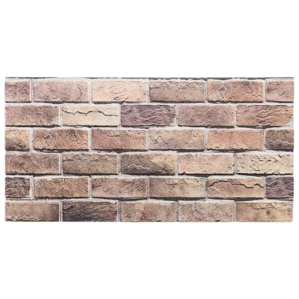 vidaXL Wandpaneele 10 pcs Braun und Grau 100 x 50 cm EPS-Schaum