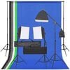 vidaXL Fotostudio-Set mit Beleuchtung und Hintergrund