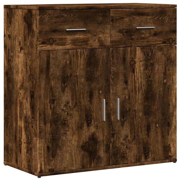 vidaXL Sideboards 2 Stk. R&auml;uchereiche 79x38x80 cm Holzwerkstoff