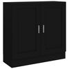 vidaXL B&uuml;cherschrank Schwarz 82,5x30,5x80 cm Holzwerkstoff