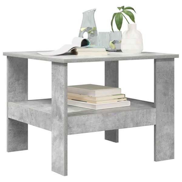 vidaXL Couchtisch Beton Grau 57 x 55 x 45 cm Holzwerkstoff