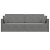 vidaXL Boden-Sofa-Bett 200cm Dunkelgrau Samt