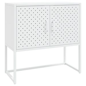 vidaXL Sideboard Wei&szlig; 75x35x75 cm Stahl