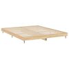 vidaXL Bettgestell ohne Matratze Sonoma-Eiche 180x200 cm Holzwerkstoff