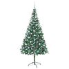vidaXL Künstlicher Weihnachtsbaum Grün 210 cm PVC und Stahl