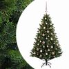 vidaXL K&uuml;nstlicher Weihnachtsbaum mit Weihnachtskugel 120 cm 150 LEDs