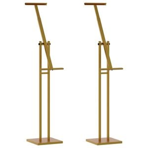 vidaXL Messest&auml;nde 2 pcs Gold 26,5 x 26,5 x 150 cm Stahl