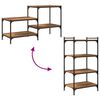 vidaXL Regalbrett 4 pcs Braun 60 x 40 x 1,5 cm Holzwerkstoff