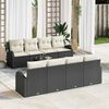 vidaXL Gartensofa-set Schwarz 55 x 55 x 37 cm Poly-Rattan