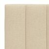 vidaXL Bettgestell ohne Matratze "Hanko" Creme 90x190 cm Stoff
