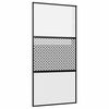 vidaXL Glast&uuml;r 102,5 x 2 x 205 cm Aluminium Schwarz