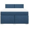 vidaXL Boxspringbett mit Matratze Blau 140x190 cm Stoff