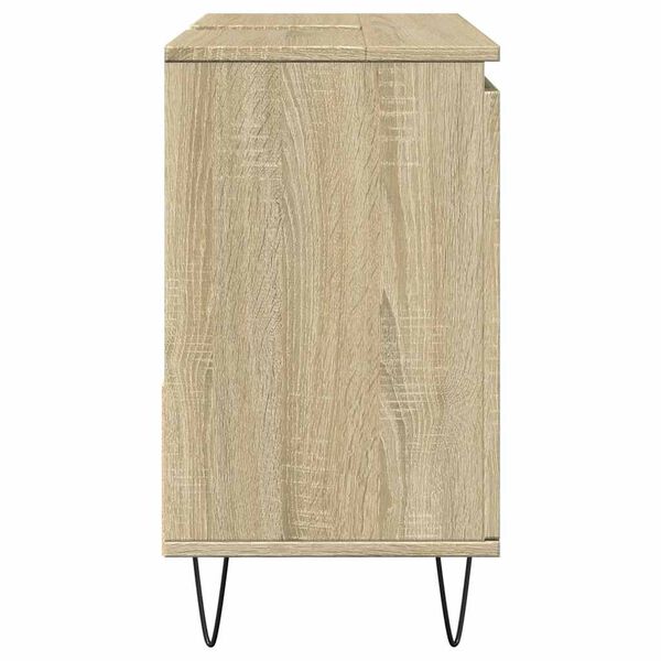 vidaXL Badschrank Sonoma-Eiche 65x33x60 cm Holzwerkstoff