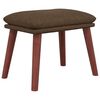 vidaXL Fu&szlig;hocker Braun 45x29,5x35 cm Stoff
