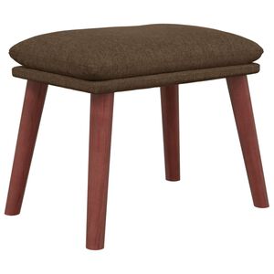vidaXL Fu&szlig;hocker Braun 45x29,5x35 cm Stoff