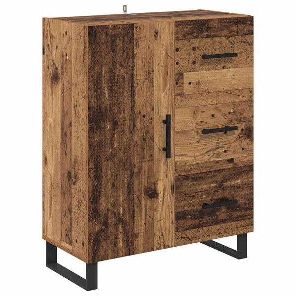vidaXL Sideboard Altholz 69,5 x 34 x 90 cm Verbundholz und Eisen