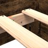 vidaXL Bettgestell ohne Matratze R&auml;uchereiche 90x190 cm Holzwerkstoff