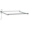 vidaXL Elektrisches Markisenrahmen Anthrazit 3,5 x 2,5 m Aluminium