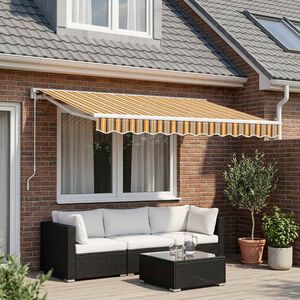 vidaXL Ersatzstoff f&uuml;r Markise Mehrfarbig 300x250 cm Polyester