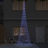 vidaXL LED-Weihnachtsbaum mit 550 LEDs Blau 160 x 160 x 500 cm Metall