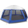 vidaXL Poolzelt mit abnehmbarem &Uuml;berzelt Netzw&auml;nden Azurblau 612x612cm