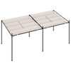 vidaXL Pavillon mit Ausziehbarem Dach 600x300x233 cm Creme