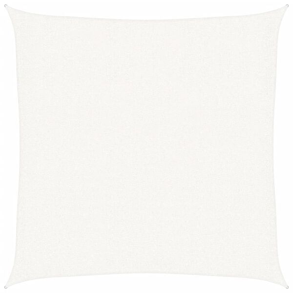 vidaXL Sonnensegel HDPE Quadratisch 2 x 2 m Wei&szlig;