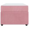 vidaXL Bettrahmen mit Matratze Rosa 90 x 200 cm Stoff