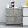 vidaXL Sideboards 2 Stk. Betongrau 70x41x75 cm Holzwerkstoff