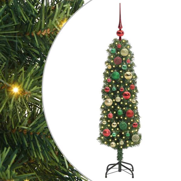 vidaXL K&uuml;nstlicher Weihnachtsbaum mit 150 LEDs mit St&auml;nder Gr&uuml;n 120 cm