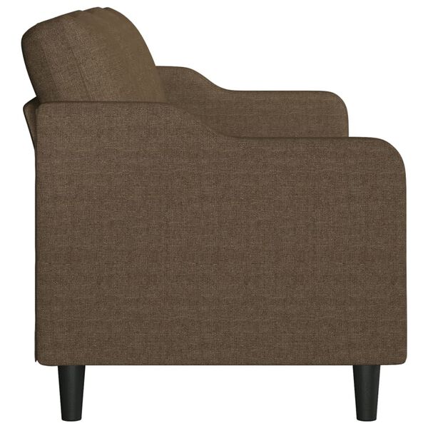 vidaXL 3-Sitzer-Sofa Braun 210 cm Stoff