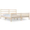 vidaXL Massivholzbett Kiefer 140x190 cm