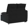 vidaXL Modulares Sofa Endmodul mit Armlehne Kissen Schwarz 100 cm