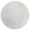 vidaXL Teppich HUARTE Kurzflor Weich und Waschbar Grau &Oslash; 100 cm