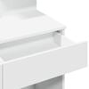 vidaXL Schminktisch mit LED-Beleuchtung Wei&szlig; 100x40x130 cm