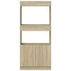 vidaXL Highboard Sonoma-Eiche 63x33x140 cm Holzwerkstoff